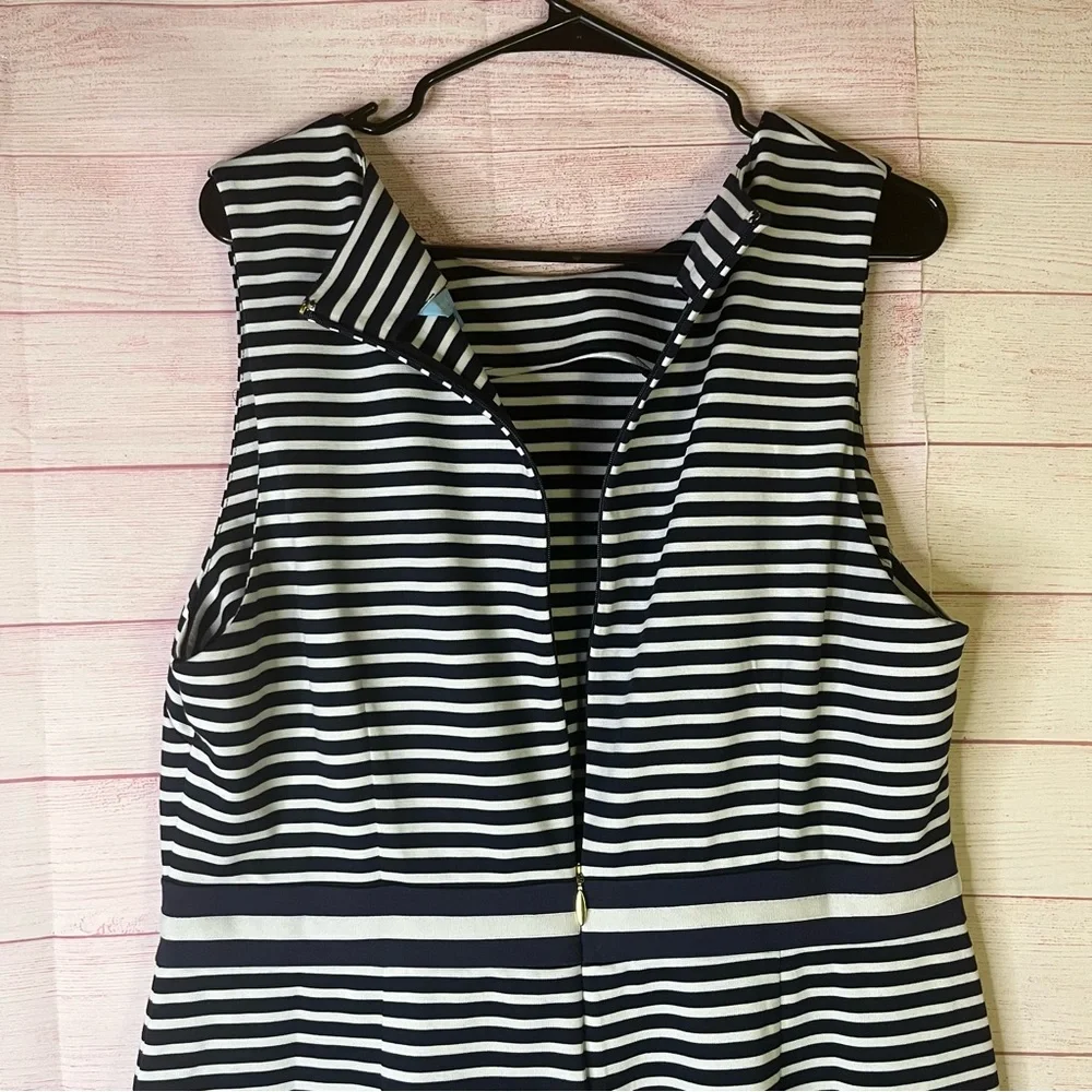 Draper James Striped Navy Blue Dress Size‎ XL